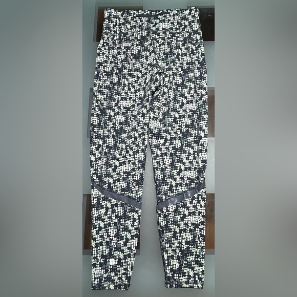 Sweaty Betty Zero Gravity 7/8 Length Legging Size S 4/6 Green Geometric Pocket - Picture 4 of 6